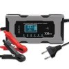 Qoltec Mikroprocesorowa ładowarka 12V 10A | Prostownik z funkcją naprawy do akumulatora AGM GEL LiFePO4 | LCD